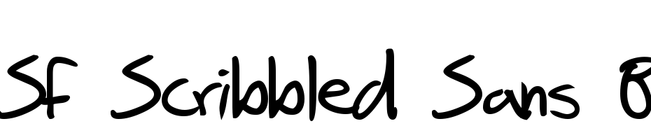 SF Scribbled Sans Bold Font Download Free